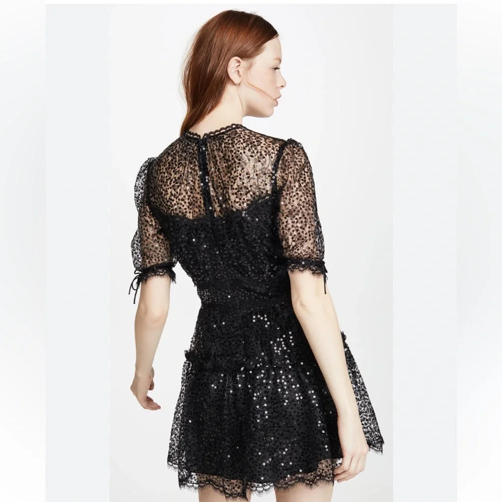 Jonathan Simkhai Sequined Lace Dress 000/047 - Picture 13 of 15